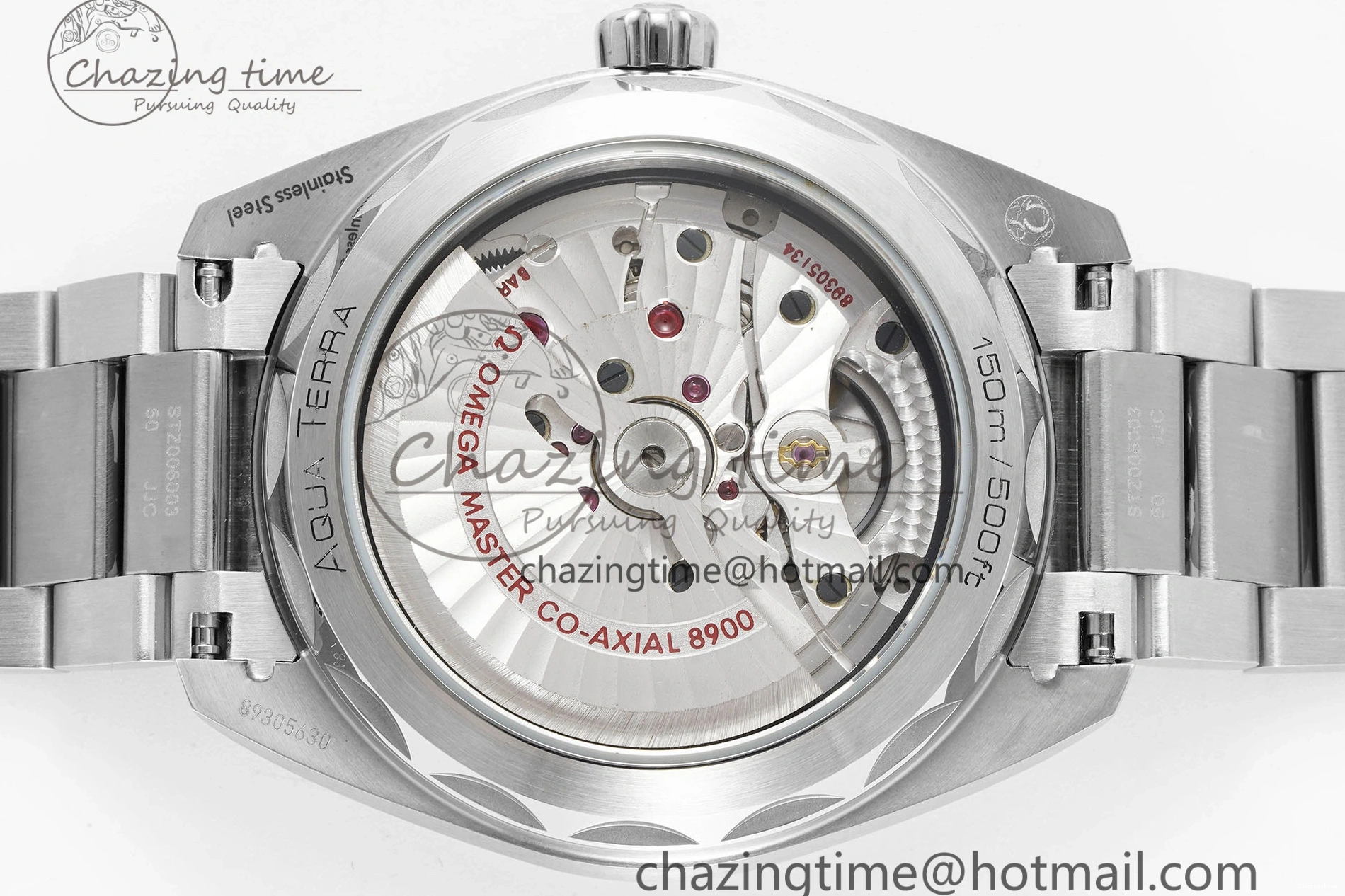 0314 FreshLook Aqua Terra 150M SS JQK 1:1 Best Edition Blue Dial Blue Hand on SS Bracelet A 7831